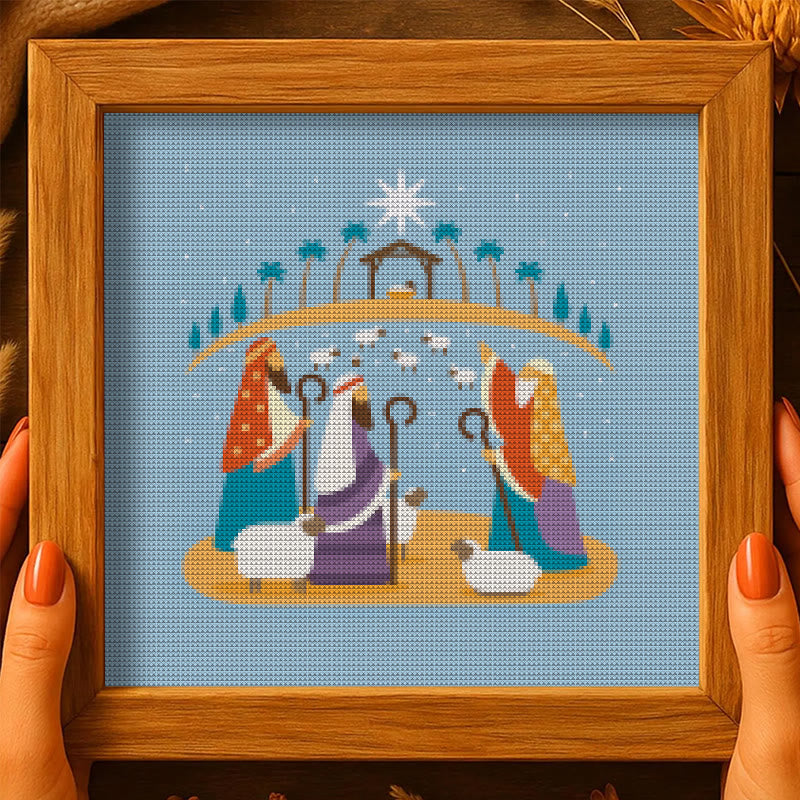Cross Stitch Kit - Nativity Scenes | Merry Christmas Gift | Holy Needlepoint Ornament - image 9