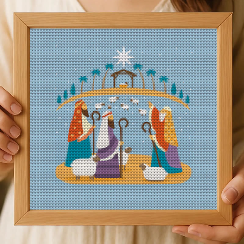 Cross Stitch Kit - Nativity Scenes | Merry Christmas Gift | Holy Needlepoint Ornament - image 6