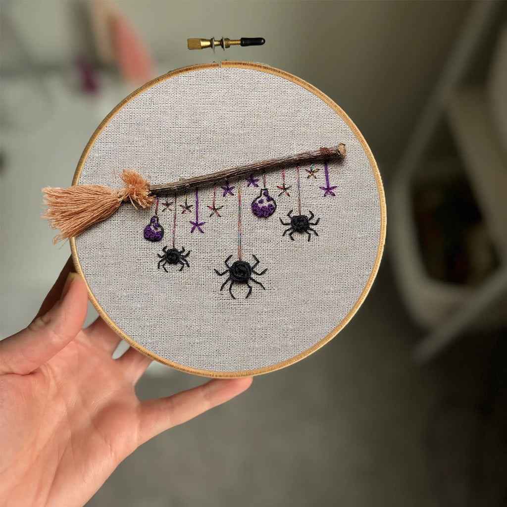 Rubbyoo Embroidery Kit - Halloween Spider | Creative Spooky Craft | Halloween Desk Decor - image 3