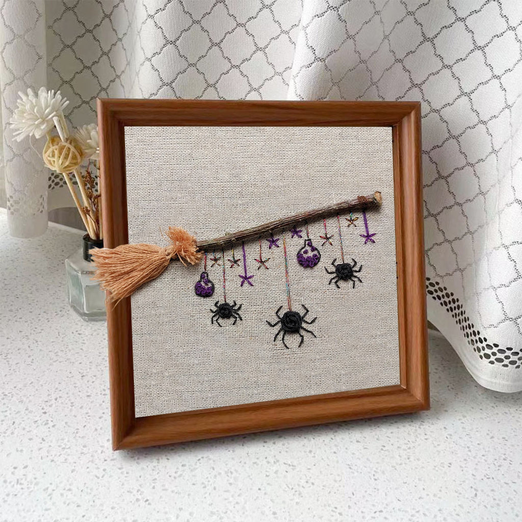Rubbyoo Embroidery Kit - Halloween Spider | Creative Spooky Craft | Halloween Desk Decor - Embroidery Kit Plus An Extra Frame - image 10