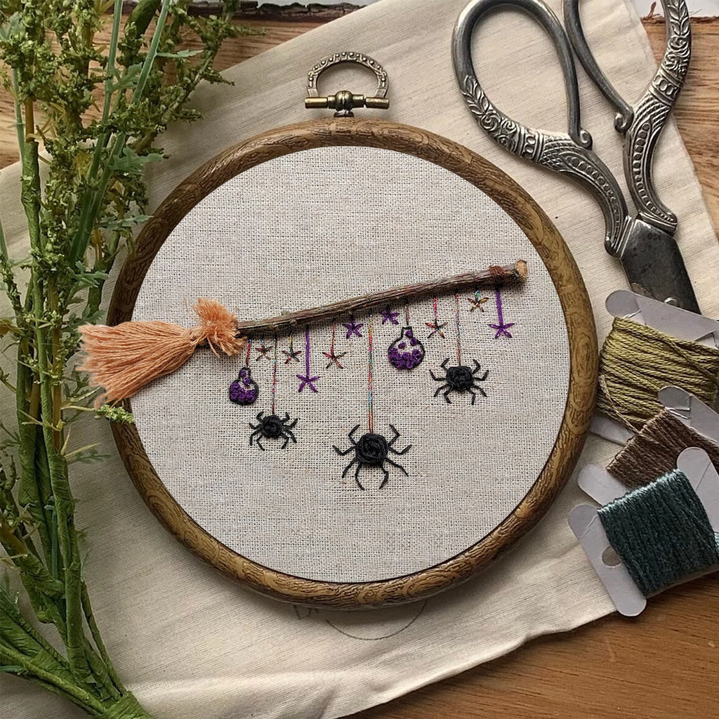 Rubbyoo Embroidery Kit - Halloween Spider | Creative Spooky Craft | Halloween Desk Decor - image 1