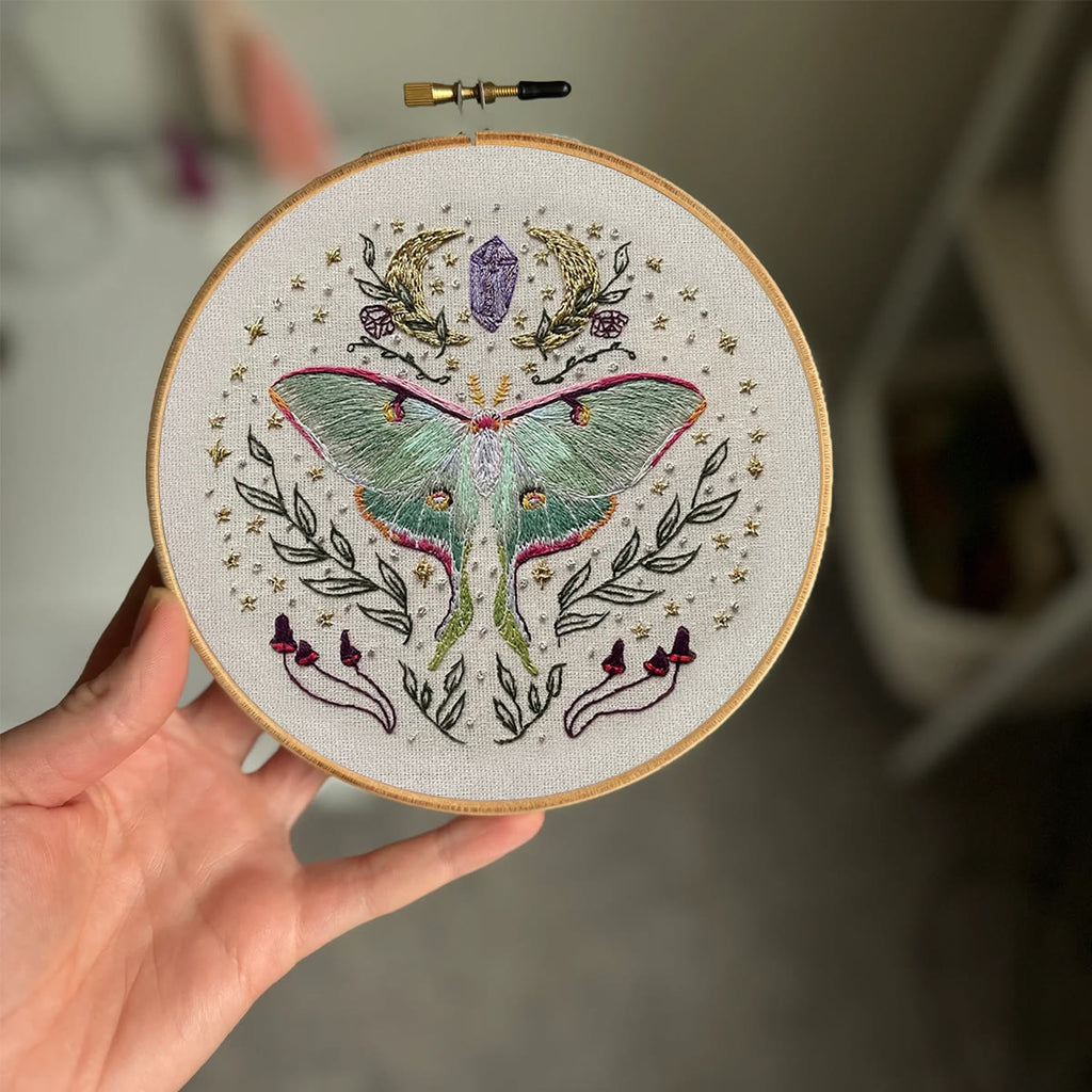 Rubbyoo Embroidery Kit - Luna Butterfly | Diy Art Handicraft | Insect Sewing Project  - image 5