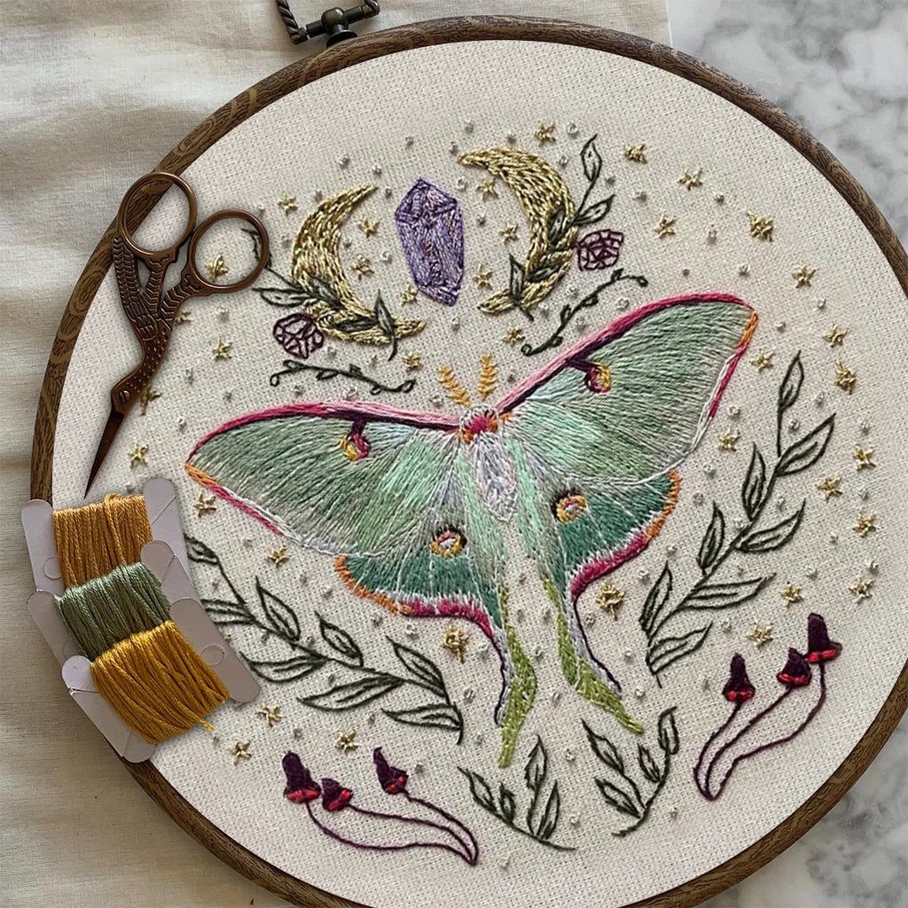 Rubbyoo Embroidery Kit - Luna Butterfly | Diy Art Handicraft | Insect Sewing Project  - image 4