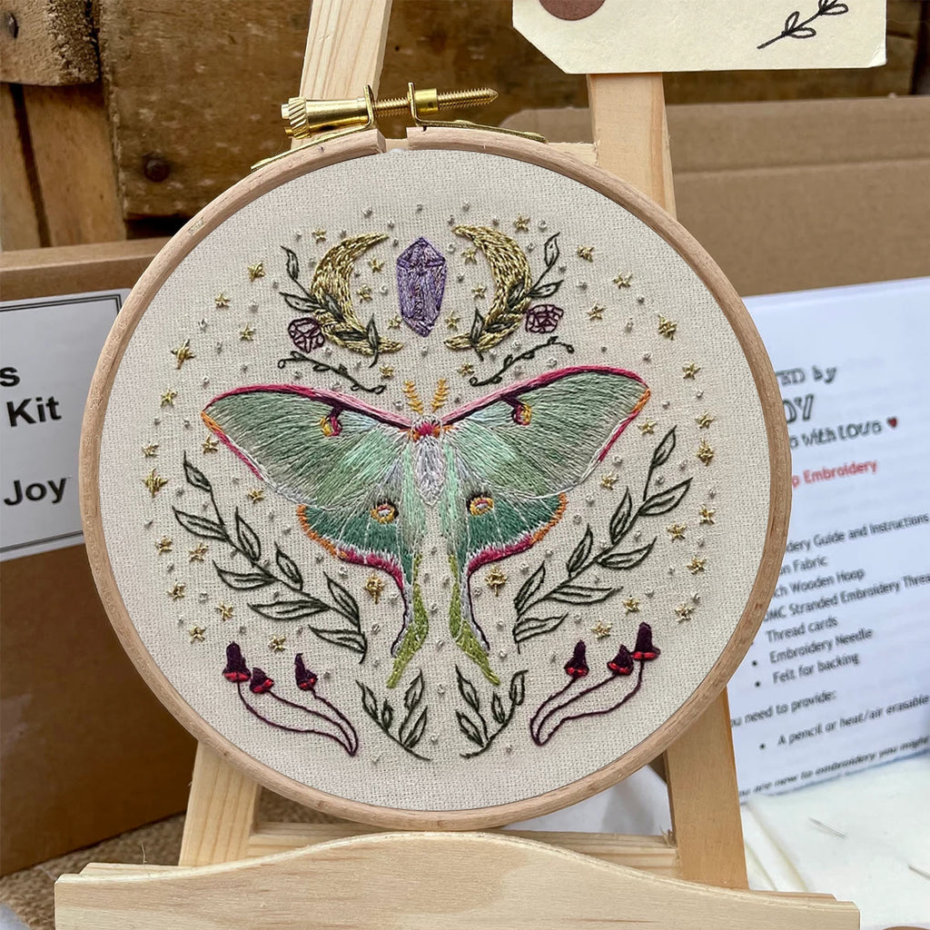 Rubbyoo Embroidery Kit - Luna Butterfly | Diy Art Handicraft | Insect Sewing Project  - image 8