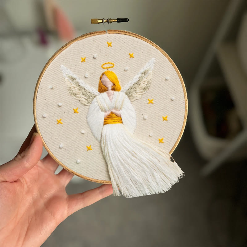 Rubbyoo Embroidery Kit - Christmas Angel | Winter And Christmas Craft | Holiday Ornaments Collection - image 7