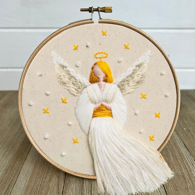 Rubbyoo Embroidery Kit - Christmas Angel | Winter And Christmas Craft | Holiday Ornaments Collection - image 3