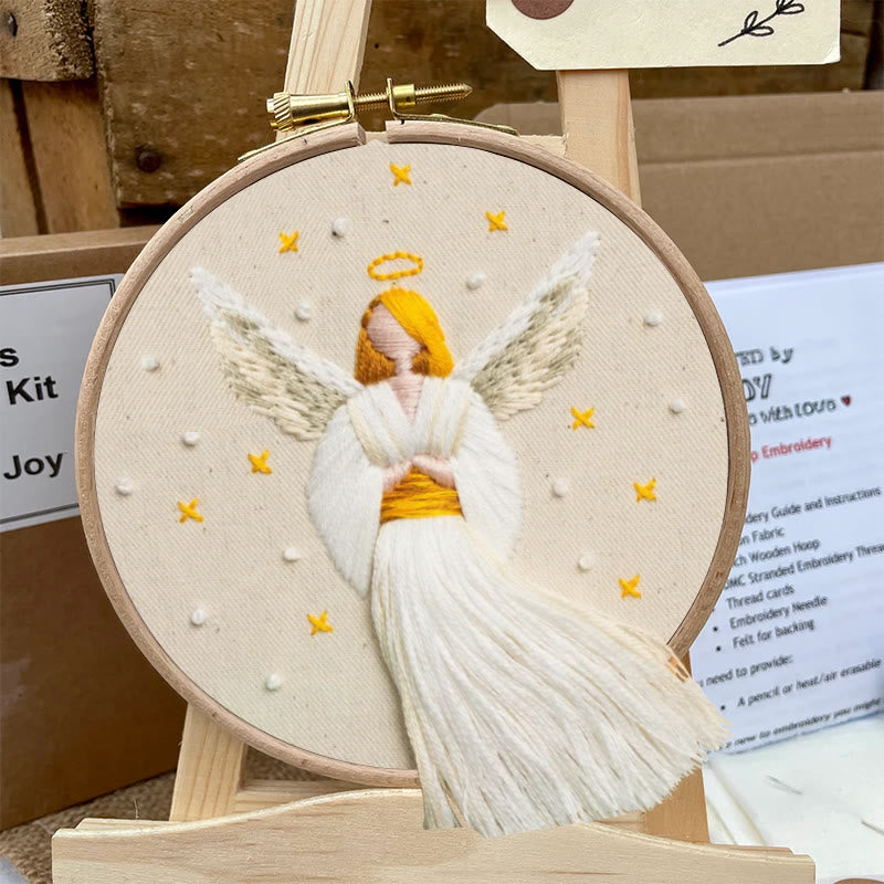 Rubbyoo Embroidery Kit - Christmas Angel | Winter And Christmas Craft | Holiday Ornaments Collection - image 5
