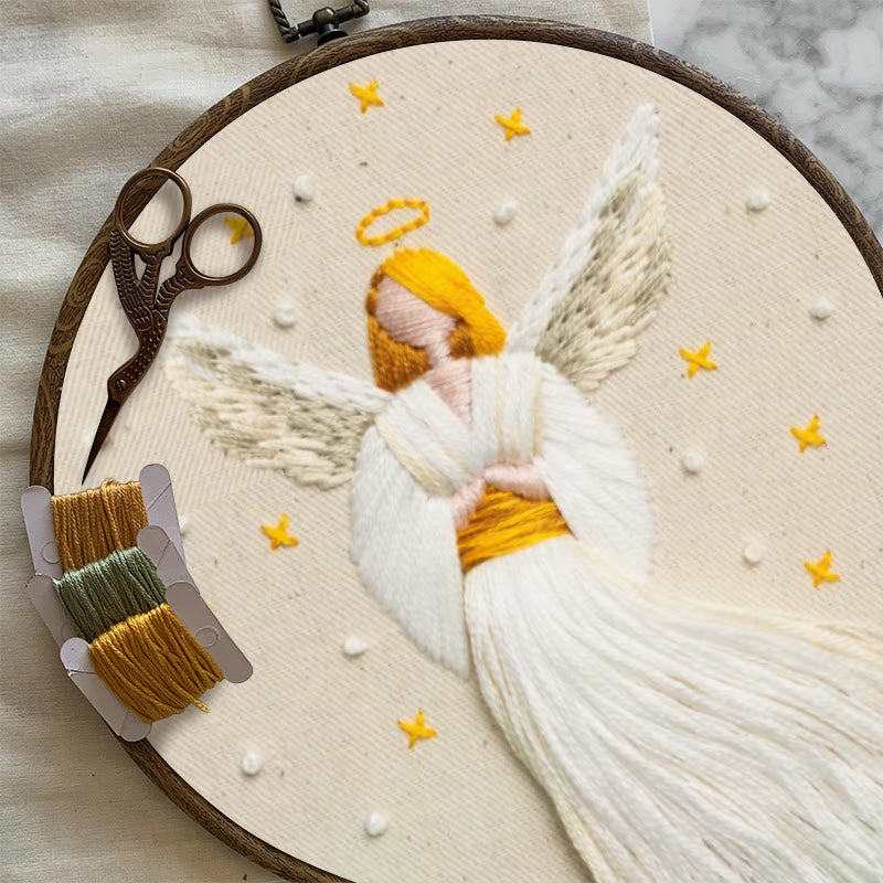 Rubbyoo Embroidery Kit - Christmas Angel | Winter And Christmas Craft | Holiday Ornaments Collection - image 4