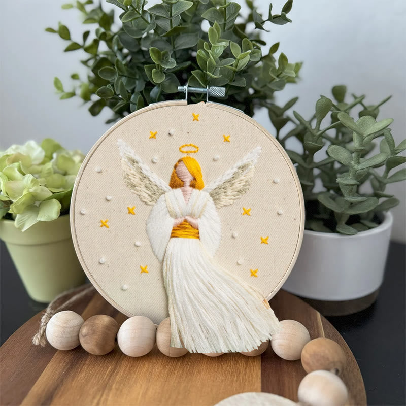 Rubbyoo Embroidery Kit - Christmas Angel | Winter And Christmas Craft | Holiday Ornaments Collection - image 2