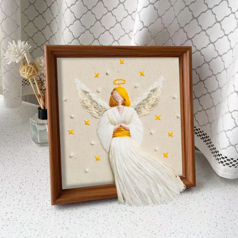 Rubbyoo Embroidery Kit - Christmas Angel | Winter And Christmas Craft | Holiday Ornaments Collection - Embroidery Kit Plus An Extra Frame - image 9