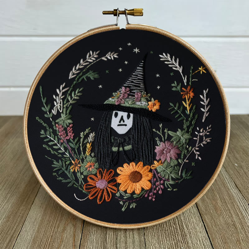 Rubbyoo Embroidery Kit - Halloween Witch | Diy Needlework For Craft Lover | Holiday Home Decor - image 5