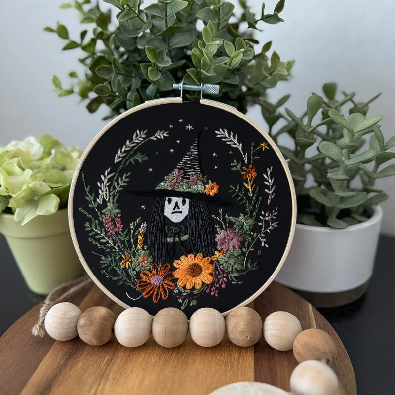 Rubbyoo Embroidery Kit - Halloween Witch | Diy Needlework For Craft Lover | Holiday Home Decor - image 6