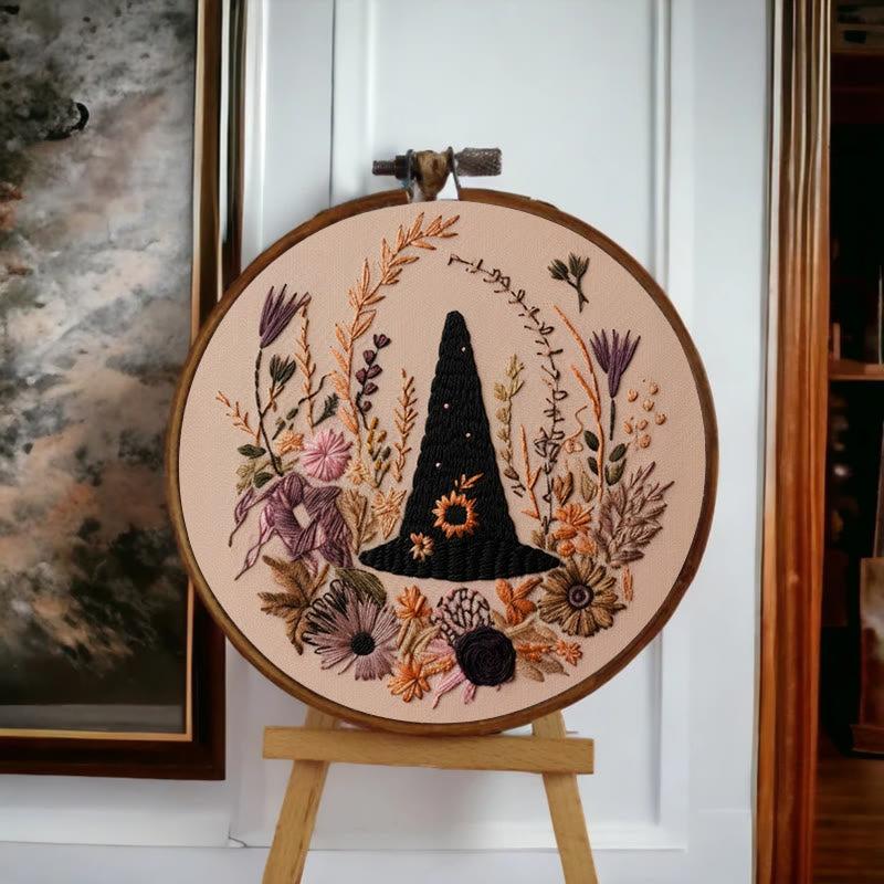 Rubbyoo Embroidery Kit -  Spooky Witch Hat | Perfect Halloween Gifts | Autumn Handmade Craft - image 2