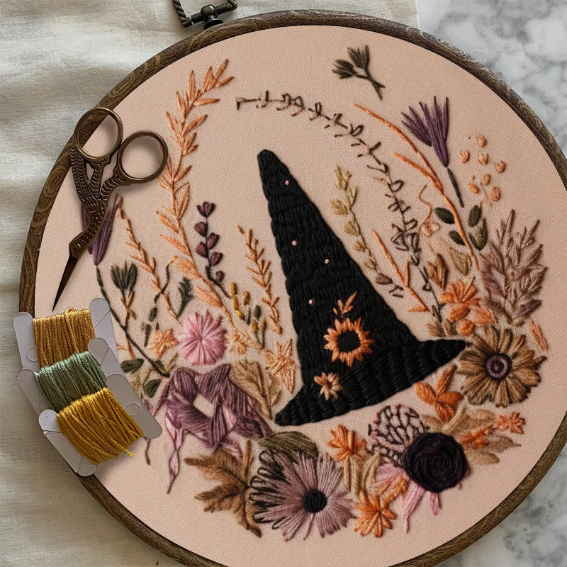 Rubbyoo Embroidery Kit -  Spooky Witch Hat | Perfect Halloween Gifts | Autumn Handmade Craft - image 7