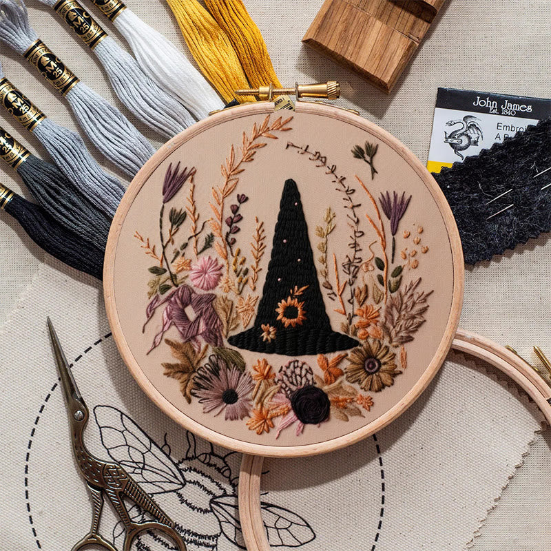 Rubbyoo Embroidery Kit -  Spooky Witch Hat | Perfect Halloween Gifts | Autumn Handmade Craft - image 8