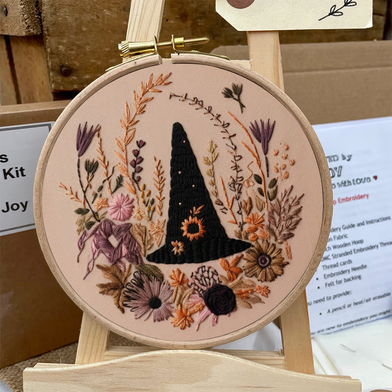 Rubbyoo Embroidery Kit -  Spooky Witch Hat | Perfect Halloween Gifts | Autumn Handmade Craft - image 5