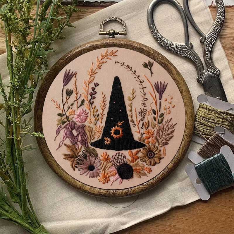 Rubbyoo Embroidery Kit -  Spooky Witch Hat | Perfect Halloween Gifts | Autumn Handmade Craft - image 6