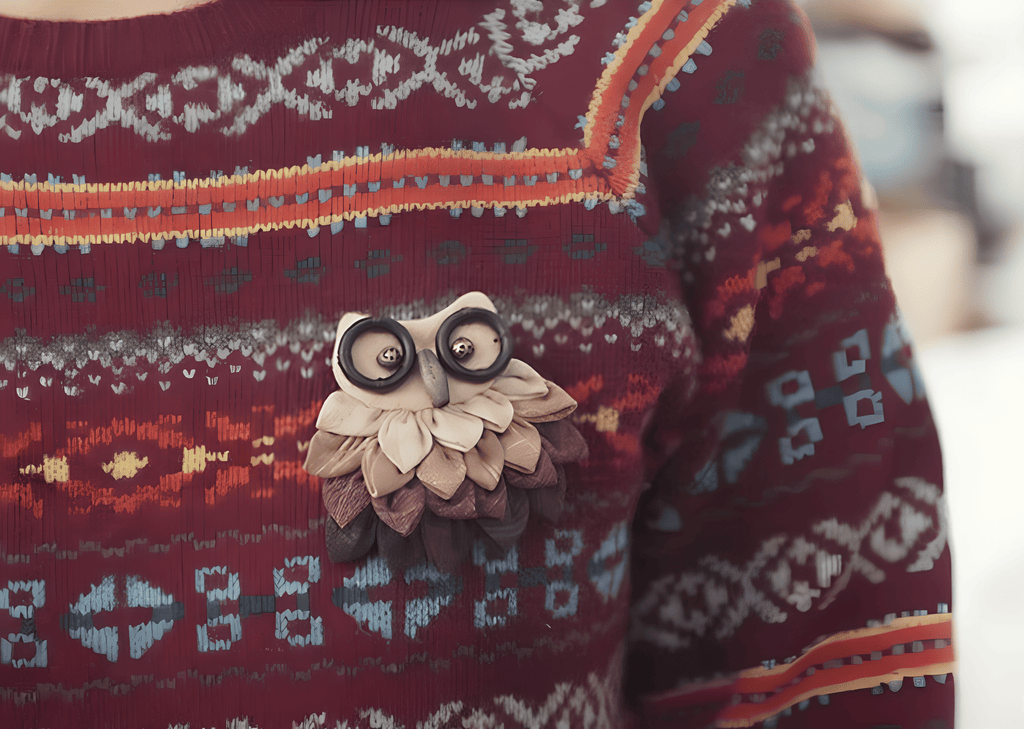 Embroidery  Owl Brooch Kit | Handmade Sewing Artwork | Nice Craft As Birthday Gifts - image 4