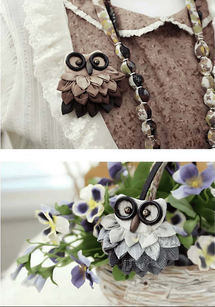 Embroidery  Owl Brooch Kit | Handmade Sewing Artwork | Nice Craft As Birthday Gifts - image 5