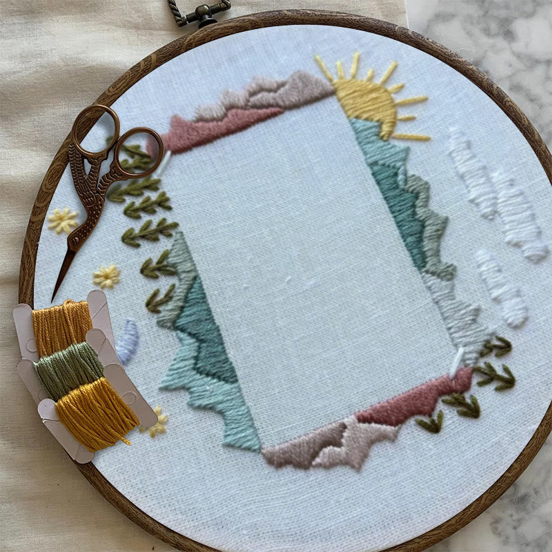 Rubbyoo Embroidery Photo Frame Kit - Day And Night | Diy Memorial Collection | Perfect Valentine's Gift - image 6