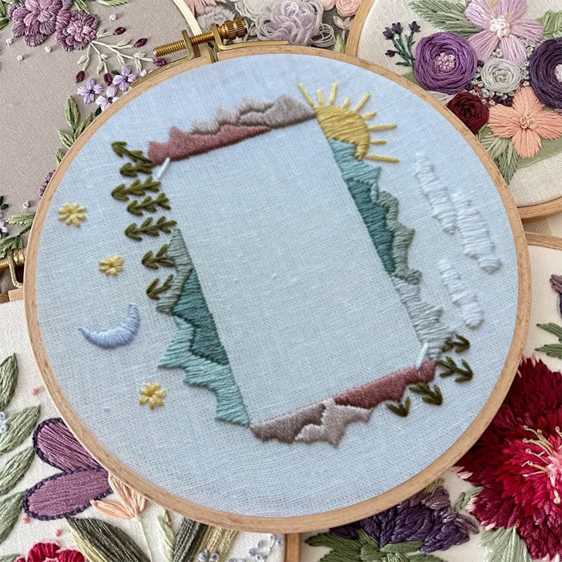 Rubbyoo Embroidery Photo Frame Kit - Day And Night | Diy Memorial Collection | Perfect Valentine's Gift - image 5