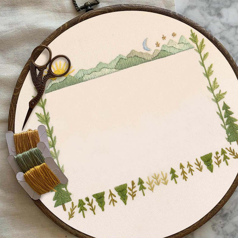 Rubbyoo Embroidery Photo Frame Kit - Mountain Range | Whimsy Handmade Needlework | Perfect Home Decor  - image 5