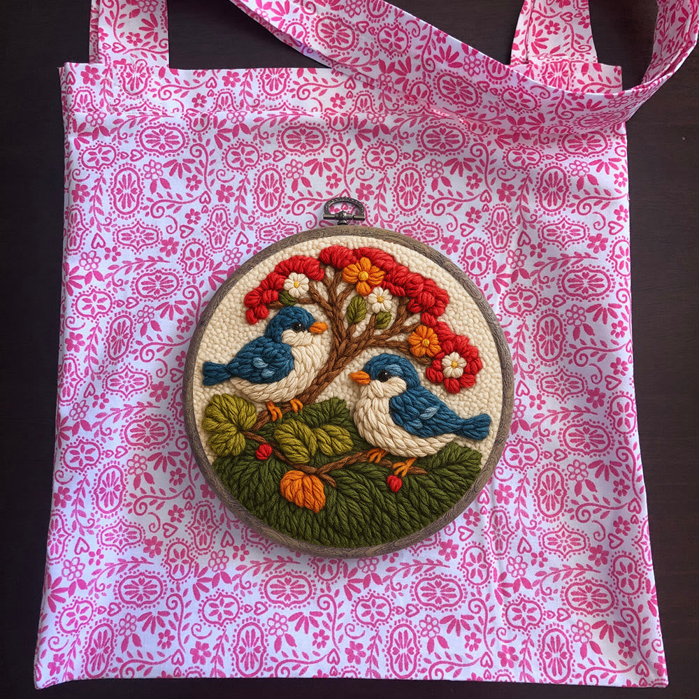  Stunning Birds Punch Needle Kit - Diy Punch Needle Coaster | Bird Needle Artwork | Beginner Handmade Craft - image 10