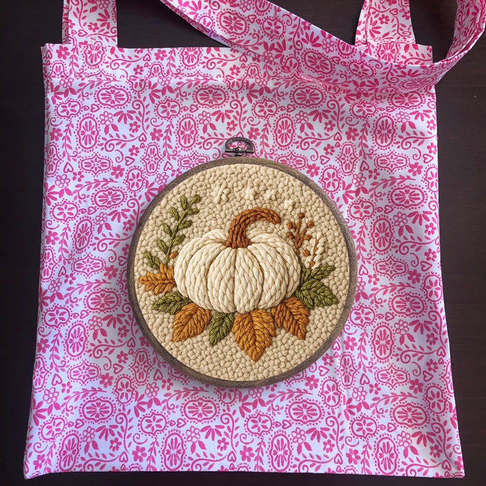 Halloween Pumpkin Punch Needle Kit - Diy Punch Needle Coaster | Art Craft For Home Decor | Handmade Needle Gift - image 10