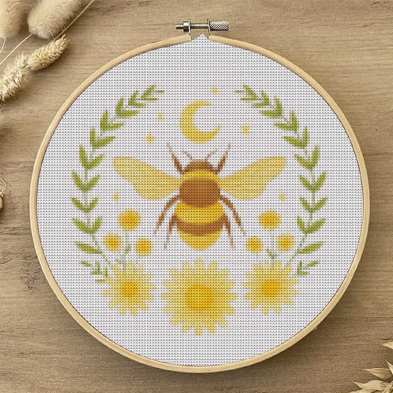  Cross Stitch Kit - Celestial Bee | Perfect Gifts For Crafter|  Diy Home Decor - image 2