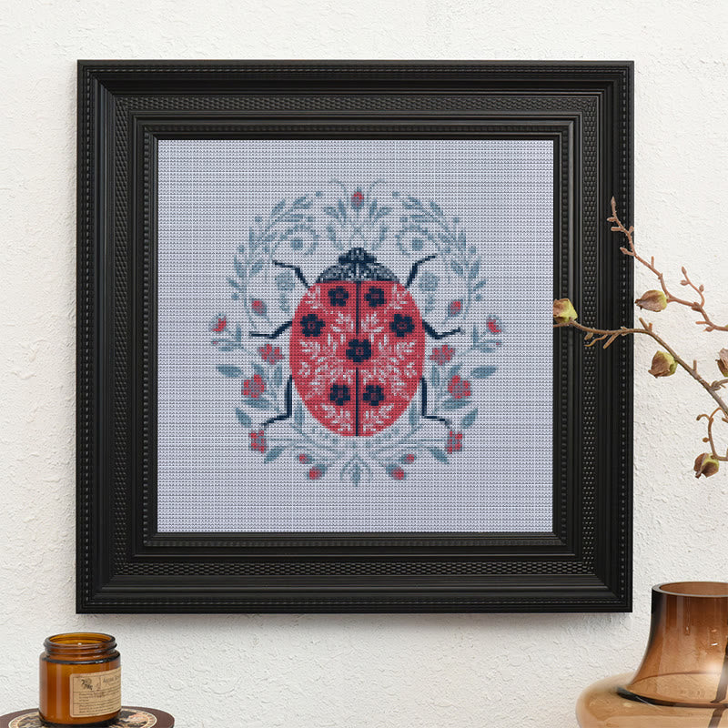  Cross Stitch Kit - Little Ladybird | Handmade Gift For Insect Lovers | Beginner Needle Artwork - image 9