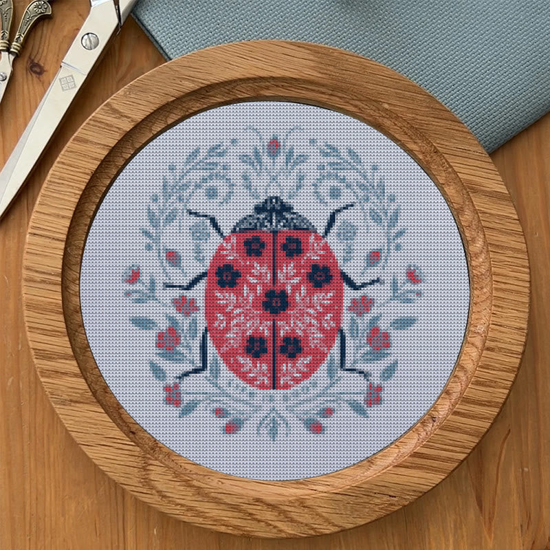  Cross Stitch Kit - Little Ladybird | Handmade Gift For Insect Lovers | Beginner Needle Artwork - image 8