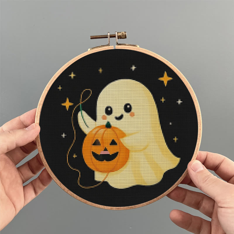  Cross Stitch Kit - Stitching Pumpkin | Adorable Halloween Craft | Diy Needlework For Handmade Lovers - image 7