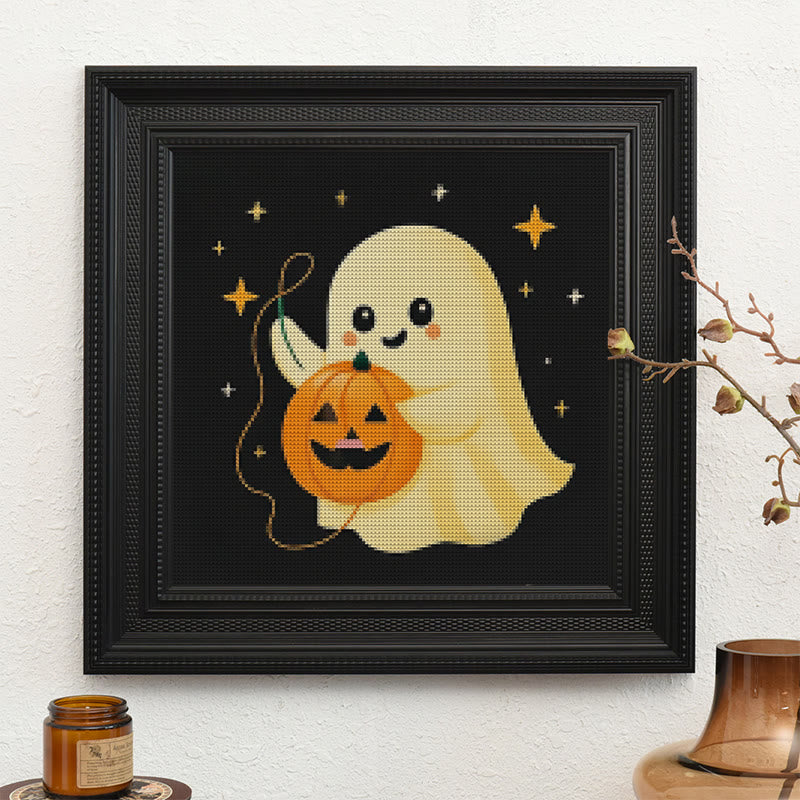  Cross Stitch Kit - Stitching Pumpkin | Adorable Halloween Craft | Diy Needlework For Handmade Lovers - image 8