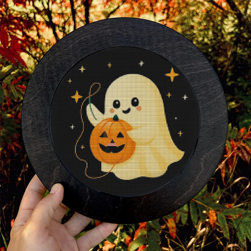  Cross Stitch Kit - Stitching Pumpkin | Adorable Halloween Craft | Diy Needlework For Handmade Lovers - image 3