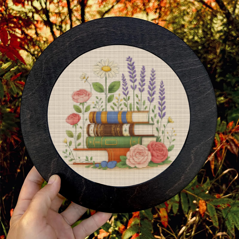  Cross Stitch Kit - Floral Book | Unique Handmade Collection | Nice Gifts For Book Lovers - image 9