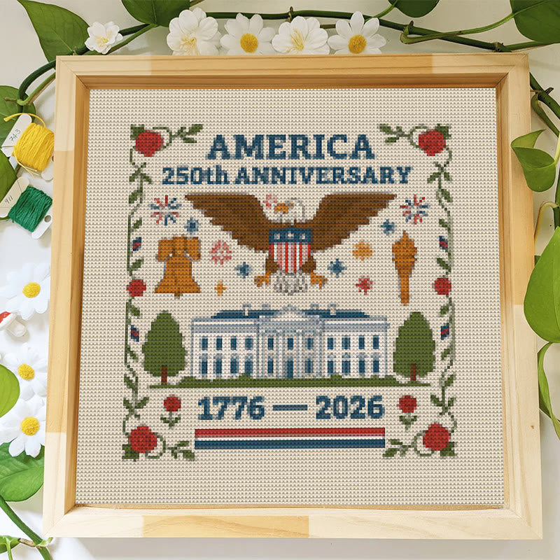 Cross Stitch Kit - Us Independence Day | Perfect Decoration Craft | Easy Stitch Artwork - image 6