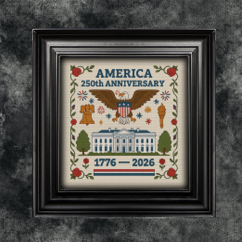 Cross Stitch Kit - Us Independence Day | Perfect Decoration Craft | Easy Stitch Artwork - image 5