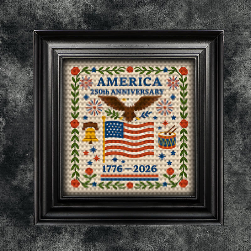 Cross Stitch Kit - America 250th Anniversary |  Unique Handmade Gifts | Memorial Stitch Handicraft  - image 4