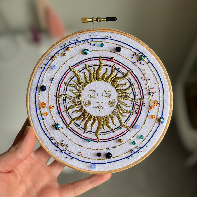 Rubbyoo Bead Embroidery Kit - Sun Galaxy | Universe Handmade Artwork | Diy Home Decor - image 4