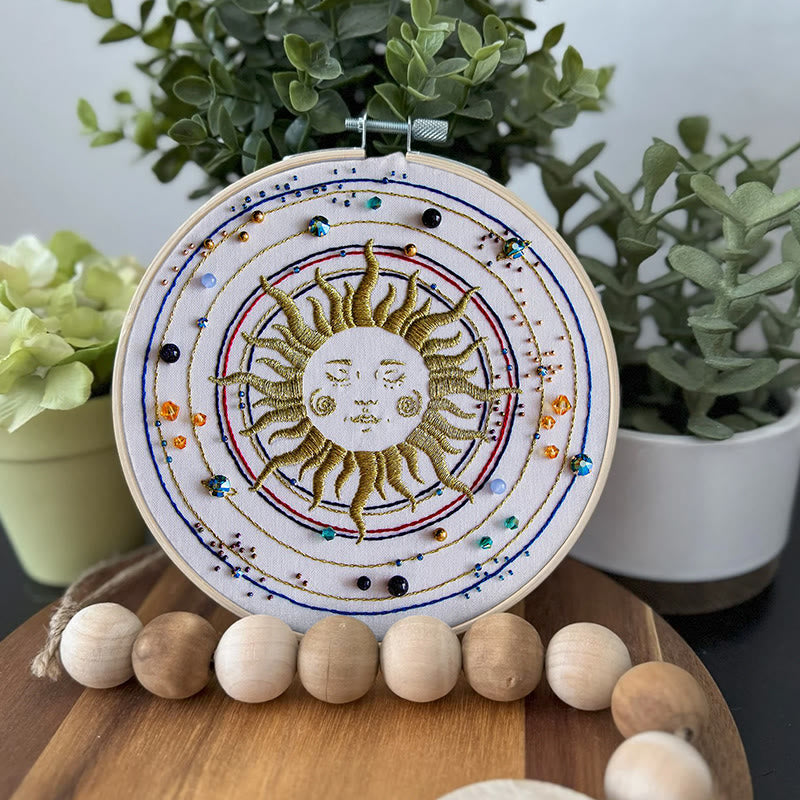 Rubbyoo Bead Embroidery Kit - Sun Galaxy | Universe Handmade Artwork | Diy Home Decor - image 6