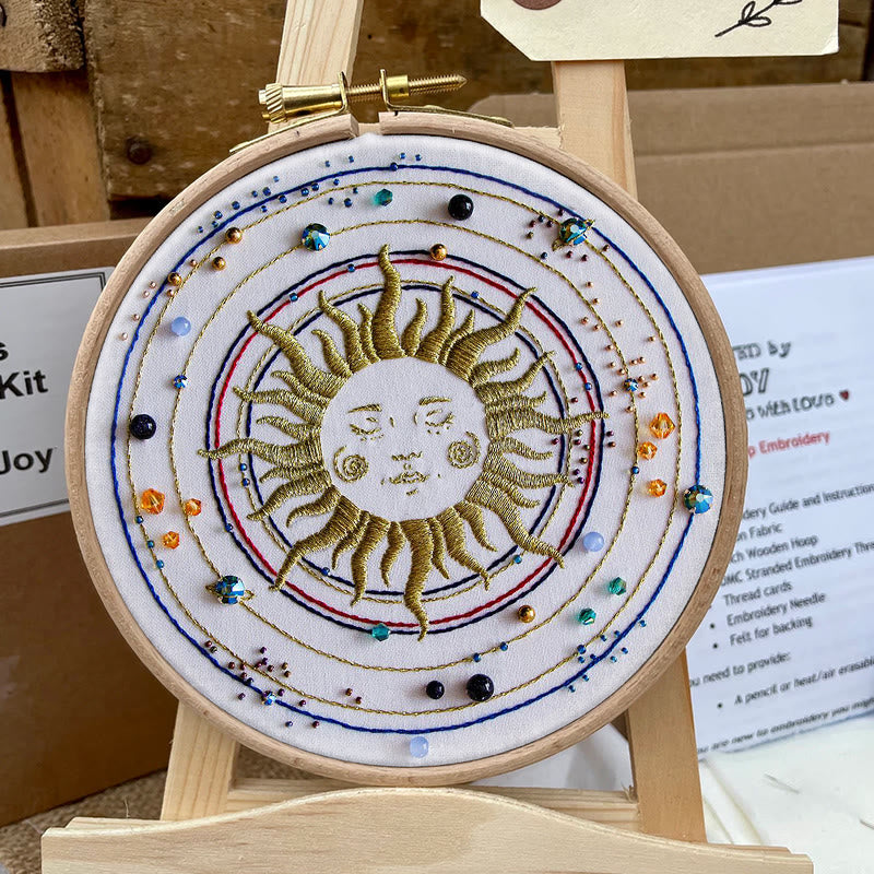 Rubbyoo Bead Embroidery Kit - Sun Galaxy | Universe Handmade Artwork | Diy Home Decor - image 8