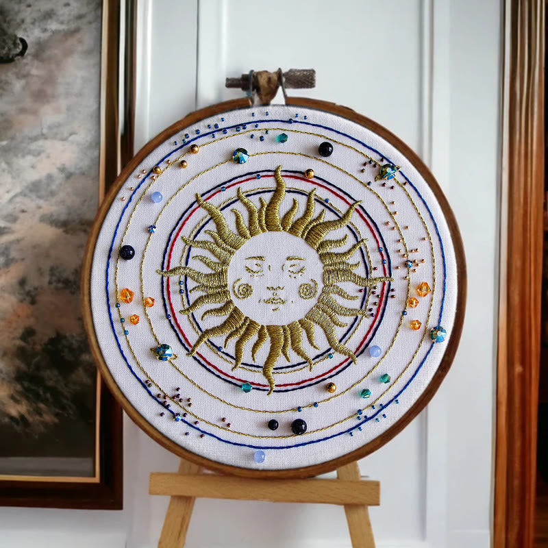 Rubbyoo Bead Embroidery Kit - Sun Galaxy | Universe Handmade Artwork | Diy Home Decor - image 5