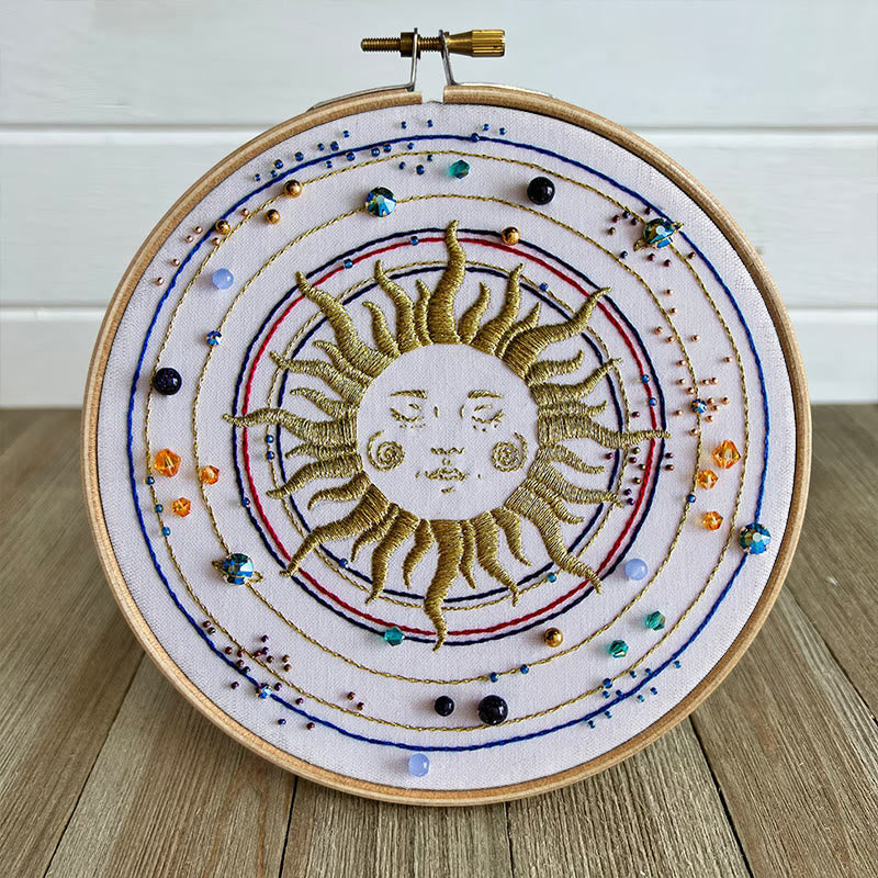 Rubbyoo Bead Embroidery Kit - Sun Galaxy | Universe Handmade Artwork | Diy Home Decor - image 7