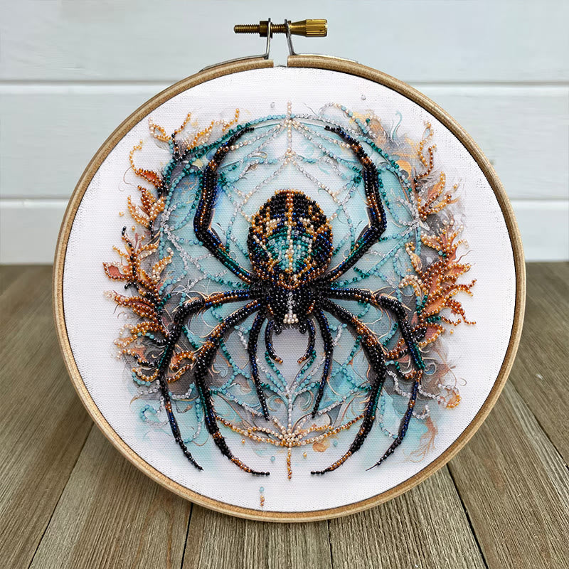 Rubbyoo Bead Embroidery Kit - Spooky Spider | Unique Halloween Handicraft | Diy Holiday Decor - image 6