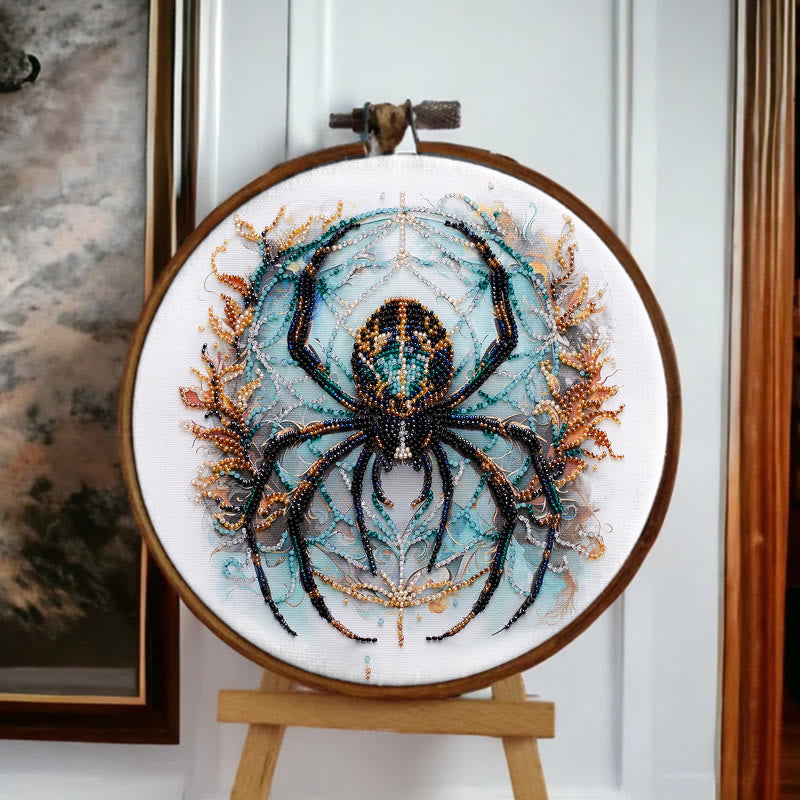 Rubbyoo Bead Embroidery Kit - Spooky Spider | Unique Halloween Handicraft | Diy Holiday Decor - image 8