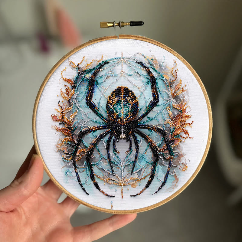 Rubbyoo Bead Embroidery Kit - Spooky Spider | Unique Halloween Handicraft | Diy Holiday Decor - image 5