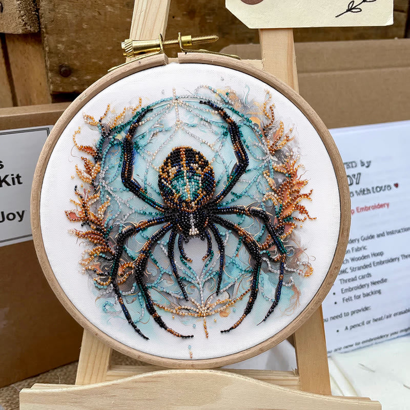 Rubbyoo Bead Embroidery Kit - Spooky Spider | Unique Halloween Handicraft | Diy Holiday Decor - image 7