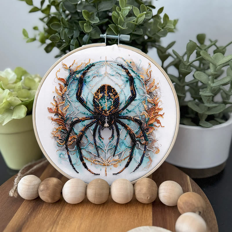 Rubbyoo Bead Embroidery Kit - Spooky Spider | Unique Halloween Handicraft | Diy Holiday Decor - image 4