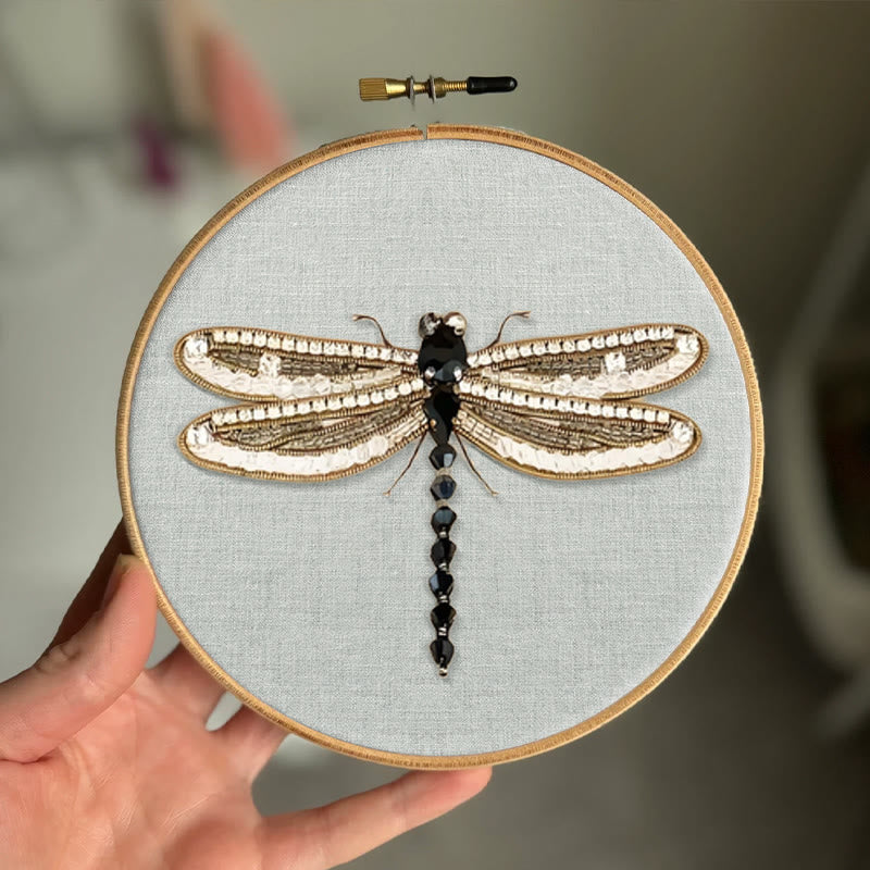 Rubbyoo Bead Embroidery Kit - Dragonfly | Handmade Insect Craft | Easy Bead Needlework - image 6