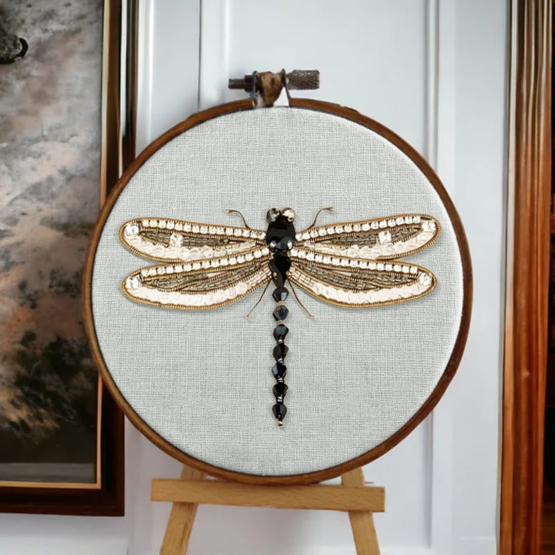 Rubbyoo Bead Embroidery Kit - Dragonfly | Handmade Insect Craft | Easy Bead Needlework - image 5